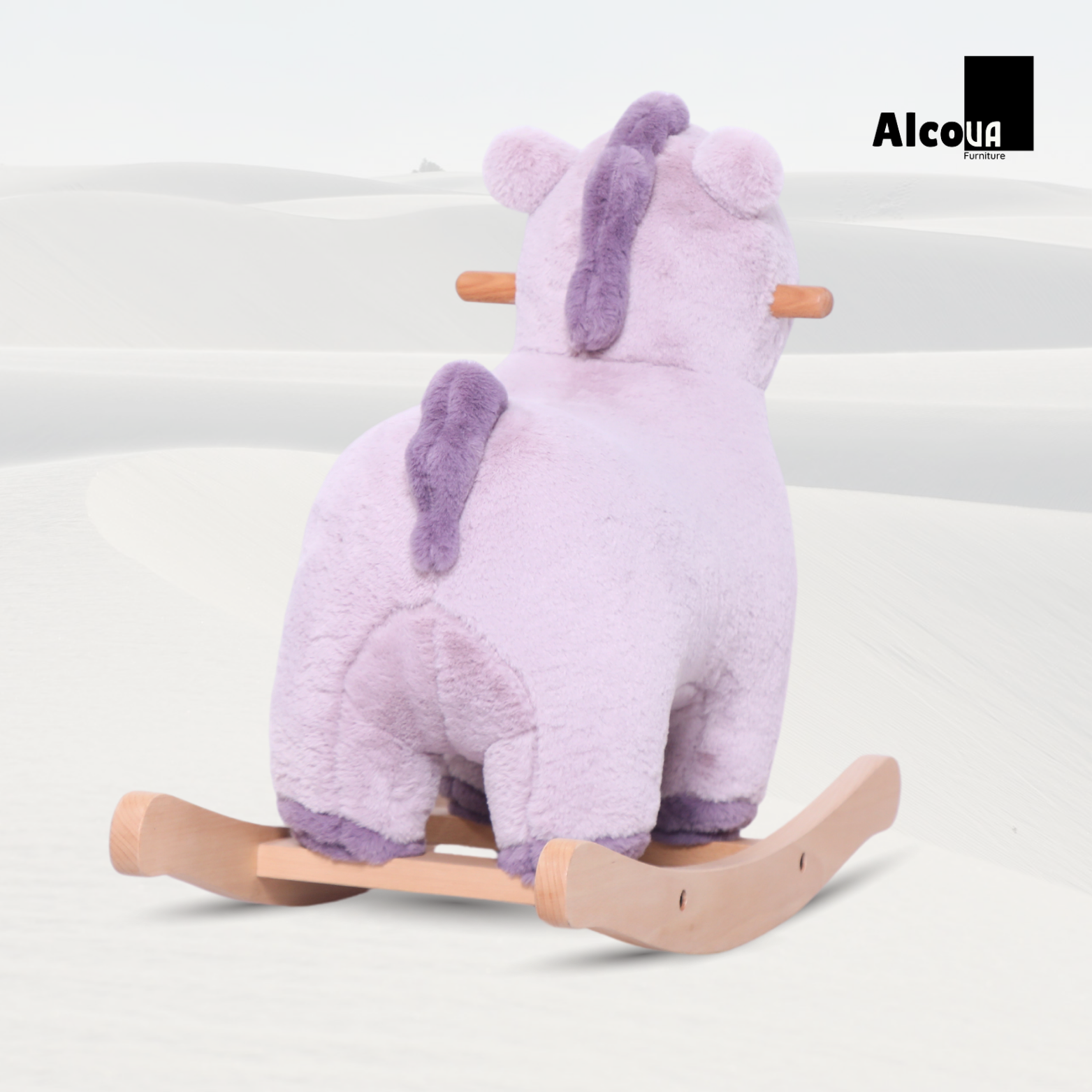 GHẾ HÌNH THÚ BẬP BÊNH NGỰA TÍM