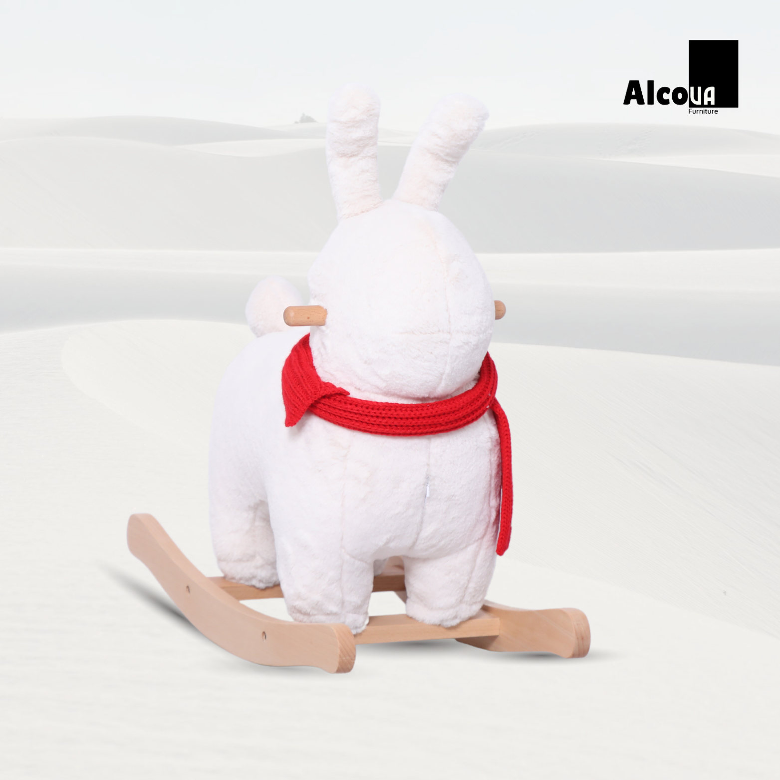 GHẾ HÌNH THÚ BẬP BÊNH THỎ TRẮNG