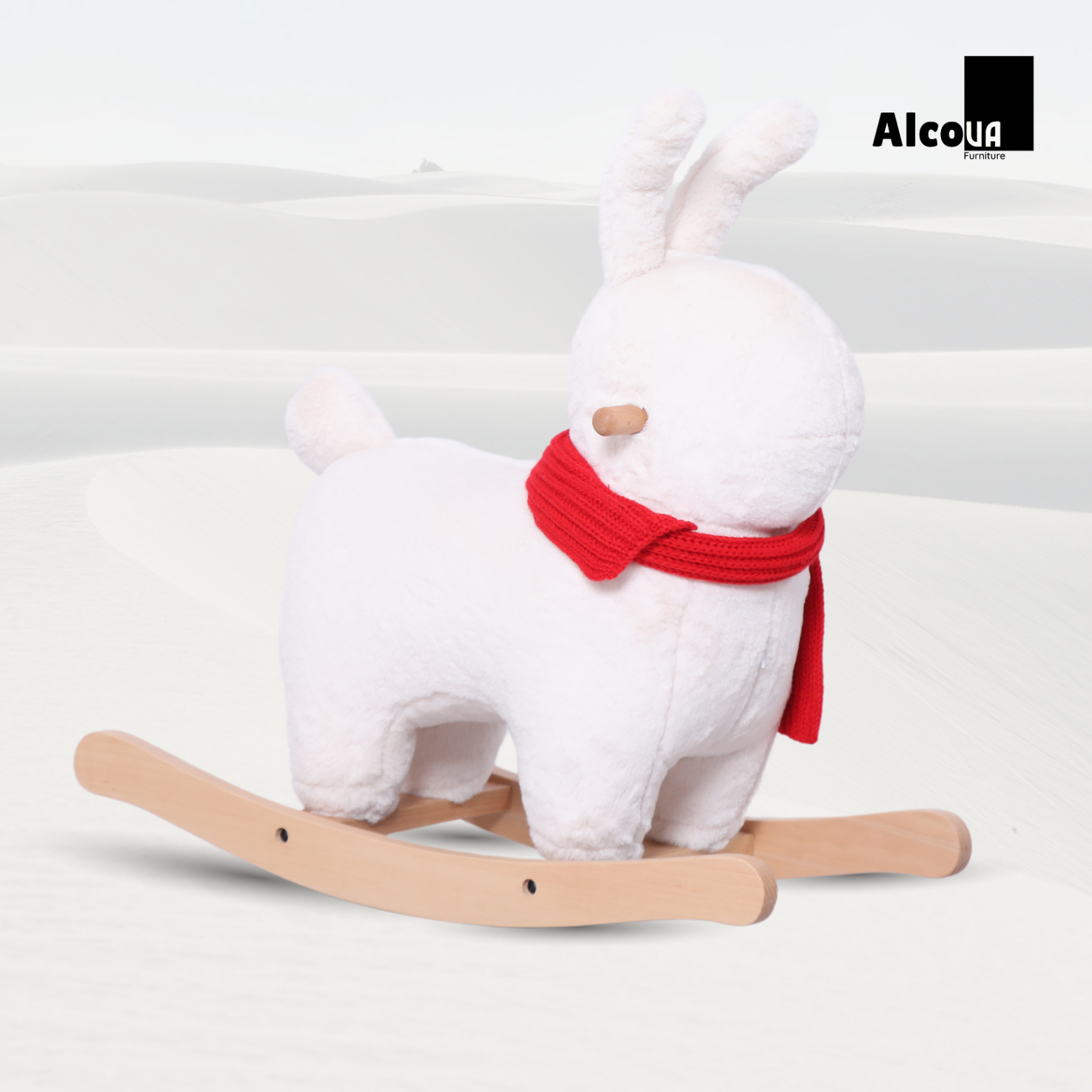 GHẾ HÌNH THÚ BẬP BÊNH THỎ TRẮNG