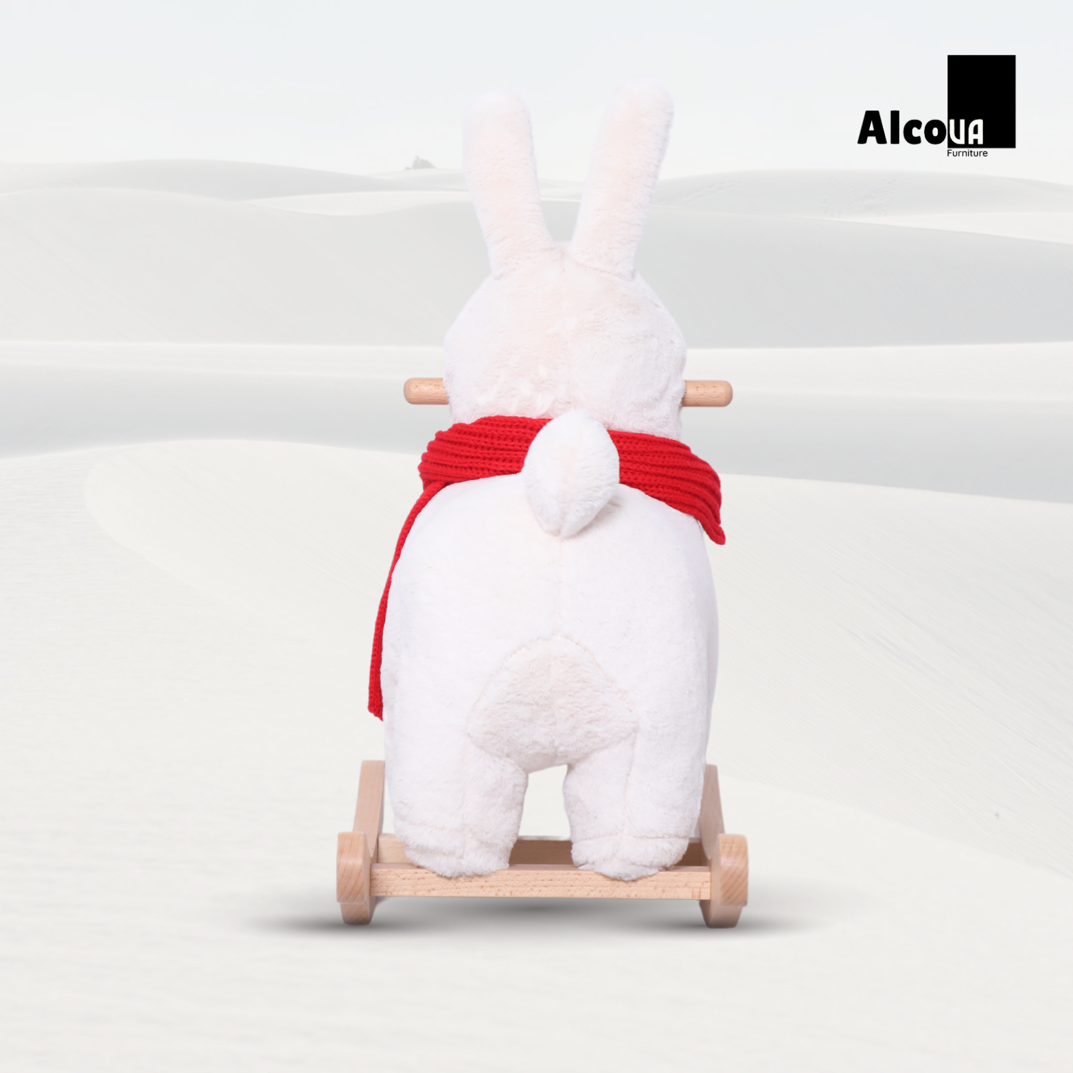 GHẾ HÌNH THÚ BẬP BÊNH THỎ TRẮNG