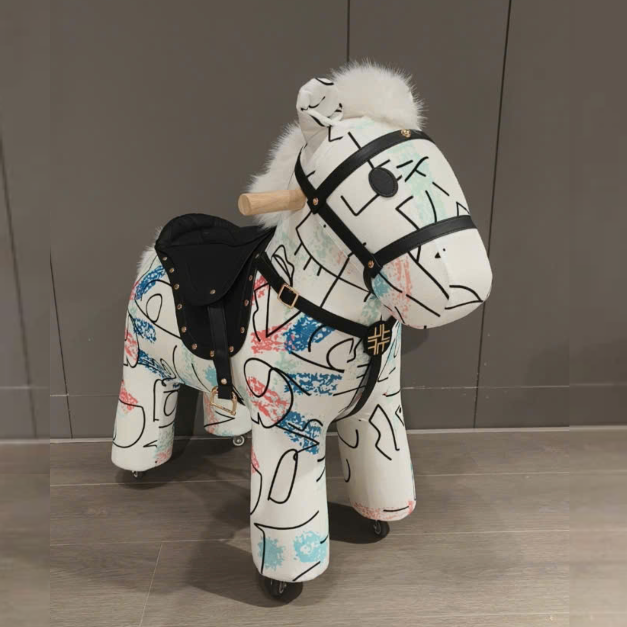 GHẾ HÌNH THÚ BÁNH XE PULLEY HORSE