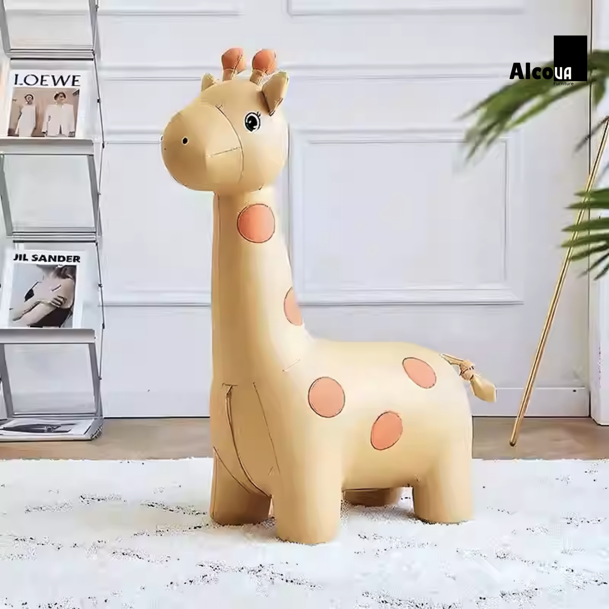 GHẾ HÌNH THÚ HƯƠU CAO CỔ BABY