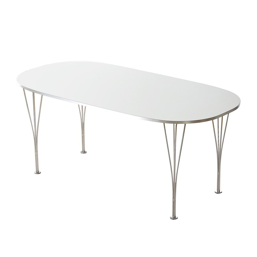 BÀN ĂN HUBSH HPL VIỀN TRẮNG BẠC NHẬP KHẨU (4 CHỖ / 6 CHỖ)