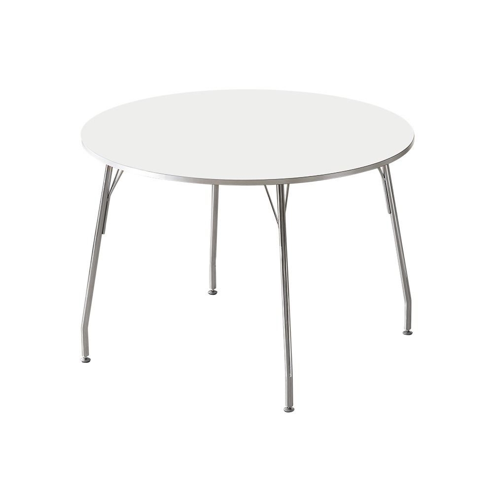 BÀN ĂN TRÒN NHẬP KHẨU SERO HPL VIỀN TRẮNG BẠC (2 CHỖ / 4 CHỖ)