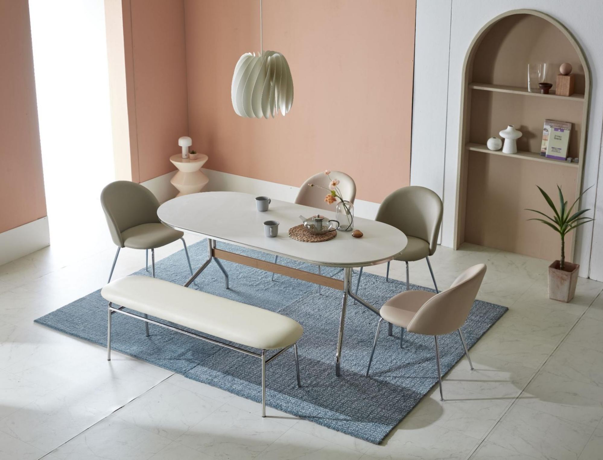 BÀN ĂN MORGEN CERAMIC NHẬP KHẨU (4 CHỖ / 6 CHỖ)