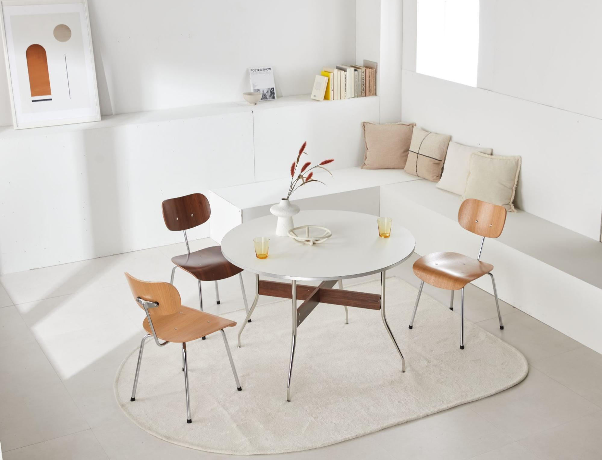 BÀN TRÒN RICO HPL NHẬP KHẨU (2 CHỖ / 4 CHỖ)