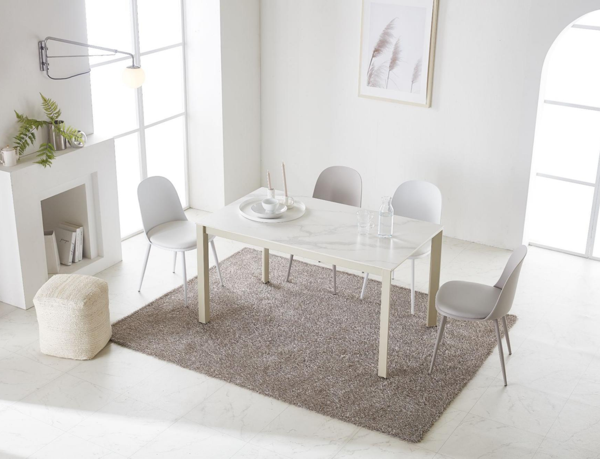 BÀN ĂN S CERAMIC NHẬP KHẨU (4 CHỖ / 6 CHỖ)