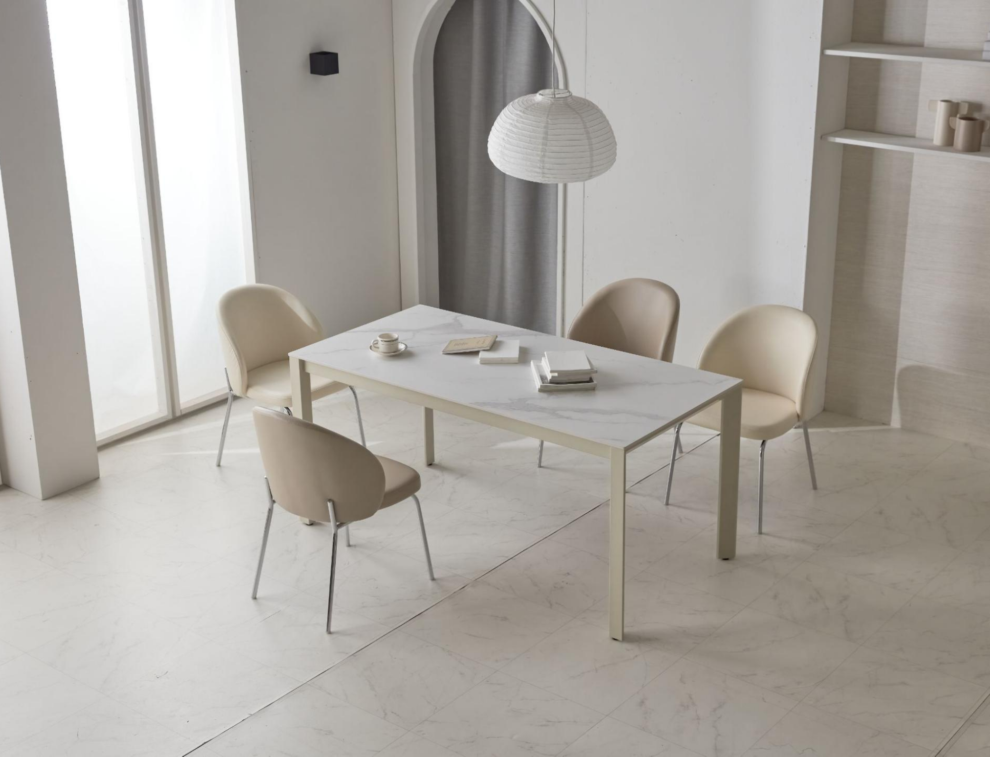 BÀN ĂN S CERAMIC NHẬP KHẨU (4 CHỖ / 6 CHỖ)