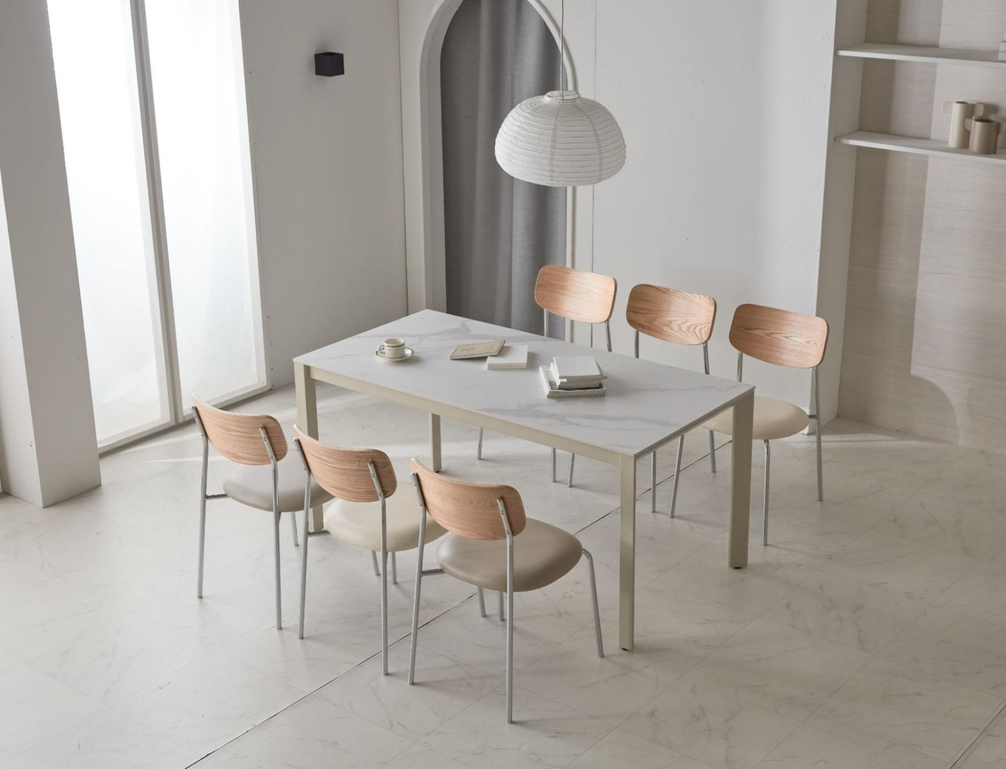 BÀN ĂN S CERAMIC NHẬP KHẨU (4 CHỖ / 6 CHỖ)