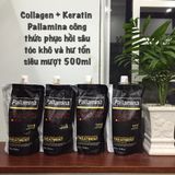 Hấp dầu phục hồi tóc hư tổn Pallamina Collagen Keratin Complex 500ml NEW ( dạng túi)