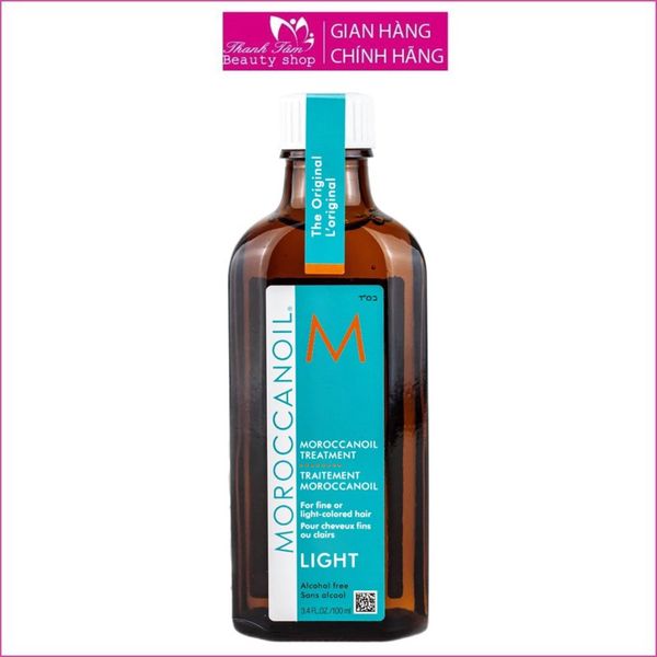 Tinh dầu dưỡng tóc nhuộm, sáng màu, tóc mỏng Moroccanoil Treatment Light 100ml ( New )