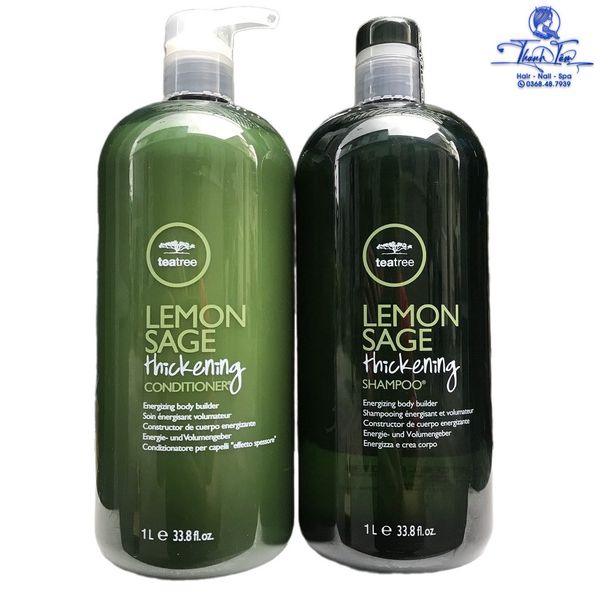 Dầu gội xả kiềm dầu dành cho tóc dầu Lemon Sage Thickening Paul Mitchell 1000mlx2 [ New ]