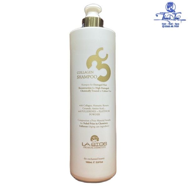 Dầu gội tái sinh tóc hư tổn Collagen 3C Labios Shampoo 1000ml [ New ]