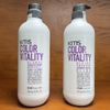 Dầu gội xả tím nâng sáng, khử sắc tố vàng cho tóc bạch kim KMS COLORVITALITY BLONDE 750mlx2