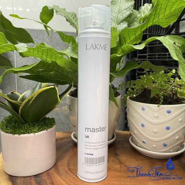 Gôm xịt tạo kiểu cứng Lakme Master Lak X-strong 500ml