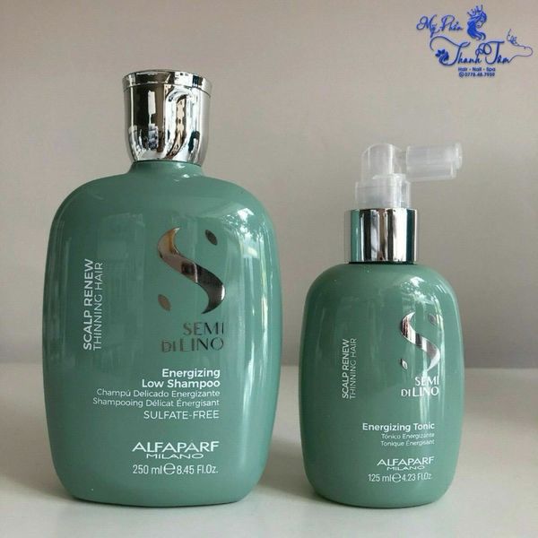 Combo gội xịt ngăn rụng tóc Alfaparf Milano Scalp Renew Hair Loss Energizing Low 250ml/125ml