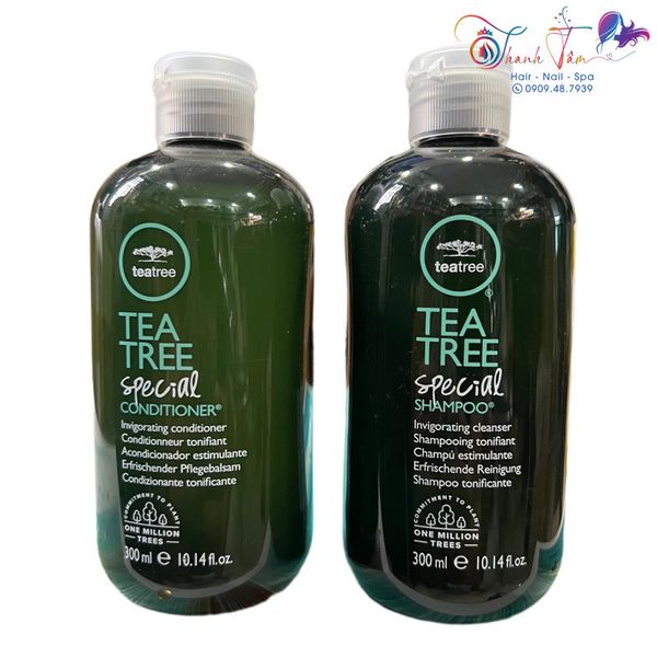 Cặp dầu gội xả trà xanh bạc hà kháng khuẩn và ngăn ngừa Gàu Tea Tree Special Paul Mitchell 300mlx2 [ New ]