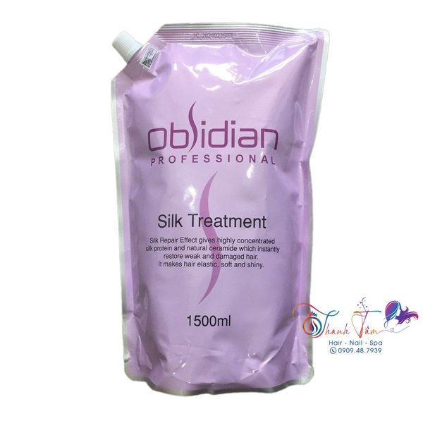 Hấp dầu dưỡng tóc siêu mềm mượt Obsidian Silk Treatment 1500ml ( dạng túi ) [ New ]
