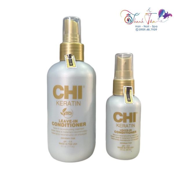 Xịt dưỡng phục hồi ( xả khô ) CHI Keratin Leave In Conditioner 177ml [ New ]