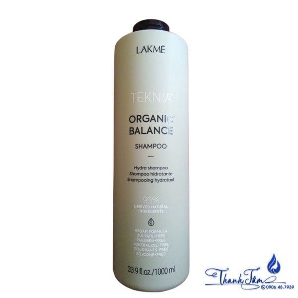 Dầu gội thiên nhiên không chứa sulfate Teknia Lakme Organic Balance Shampoo 1000ml