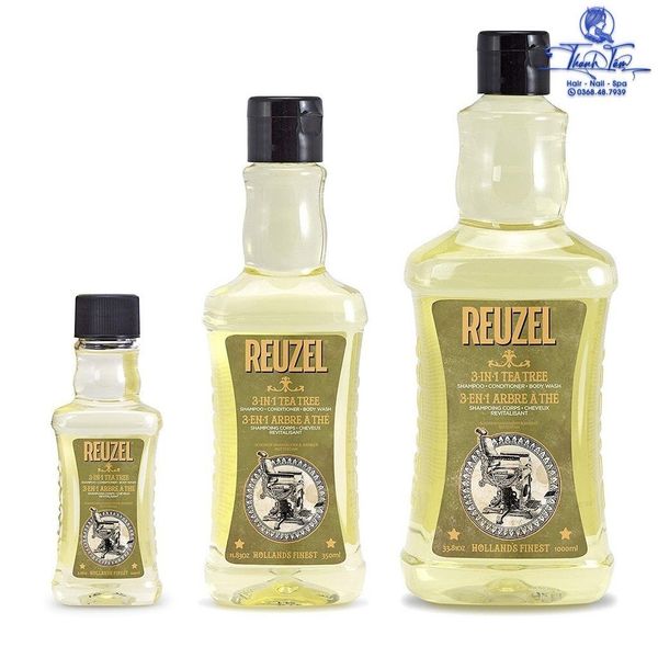 Dầu gội đầu 3 – in – 1 Tea Tree Reuzel Shampoo - Conditioner - Body Wash 1000ml [ New ]