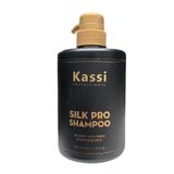 Bộ dầu gội xả và xịt dưỡng siêu thơm mềm mượt phục hồi giữ màu tóc Kassi SILK PRO 500mlx2/250ml [ New }