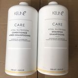 Dầu gội xả dành cho tóc khô, xốp, gãy, hư tổn Keune CARE Vital Nutrition 1000mlx2 [ New ]