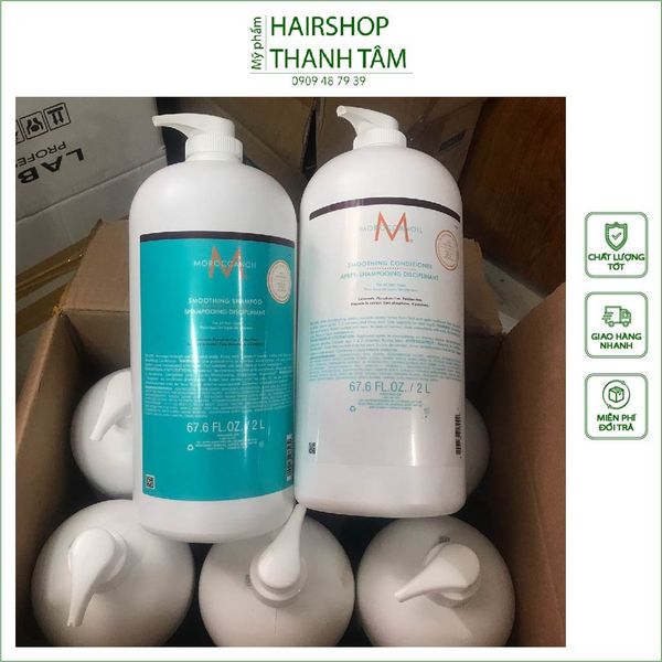 Dầu gội xả dưỡng tóc suôn mượt Moroccanoilsmoothing 2000mlx2 - chính hãng