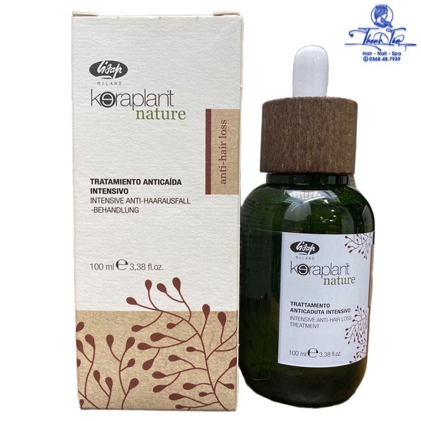 Tinh chất chống rụng và kích thích mọc tóc LISAP KERAPLANT NATURE ANTI-HAIRLOSS INTENSIVE TREATMENT 100ml [ New ]