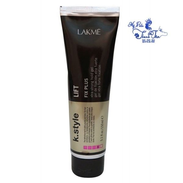 Gel tạo kiểu cứng Lakme K.style Lift Fix Plus Xtra Strong Hold Gel 150ml [ New ]