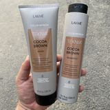 Dầu gội và hấp dành cho tóc màu Nâu Cocoa Brown Teknia Lakme 300ml/250ml - chính hãng