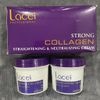 Combo Kem duỗi ép tóc tại nhà không cần kẹp nhiệt Lacei Collagen + Keratin Protech 200mlx2/50ml