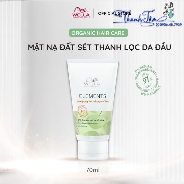 Mặt nạ đất sét dành cho da đầu dầu và tóc bết Elements Purifying Pre 70ml