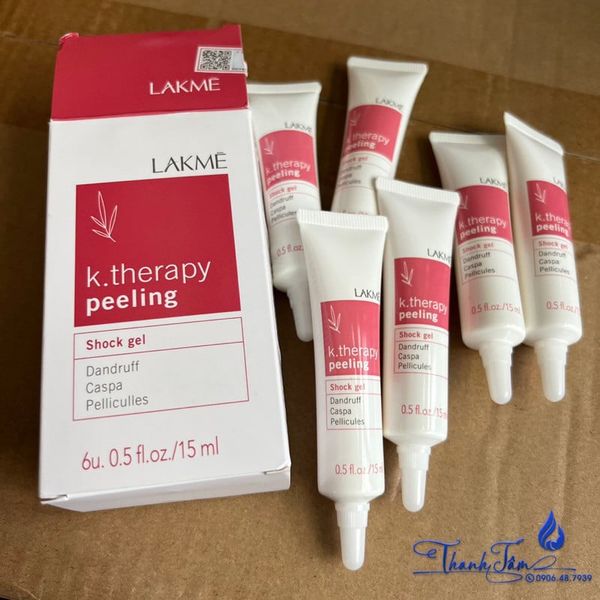 Tinh chất K.Therapy Shock Gel Lakme giảm gàu trước khi gội 15mlx6