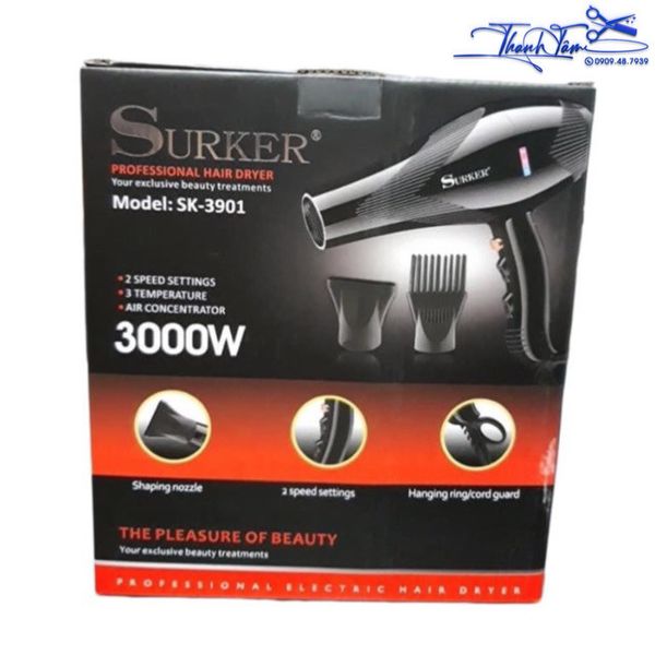 Máy sấy tóc Surker 3000w SK-3901 [ New ]