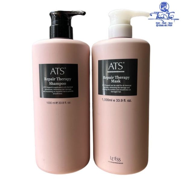 Dầu gội xả phục hồi tóc uốn ATS REPAIR THERAPY 1000mlx2 [ New ]