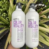 Dầu gội xả tím nâng sáng, khử sắc tố vàng cho tóc bạch kim KMS COLORVITALITY BLONDE 750mlx2