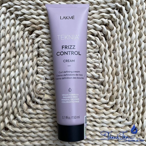 Kem dưỡng chống rối cho tóc thẳng và xoăn Frizz Control Cream Lakme Teknia 150ml