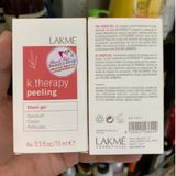 Tinh chất K.Therapy Shock Gel Lakme giảm gàu trước khi gội 15mlx6