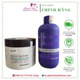 Dầu gội khử vàng Elgon Silver Shampoo 300ml và Kem ủ Sublimia phục hồi tóc hư tổn do tẩy 500ml