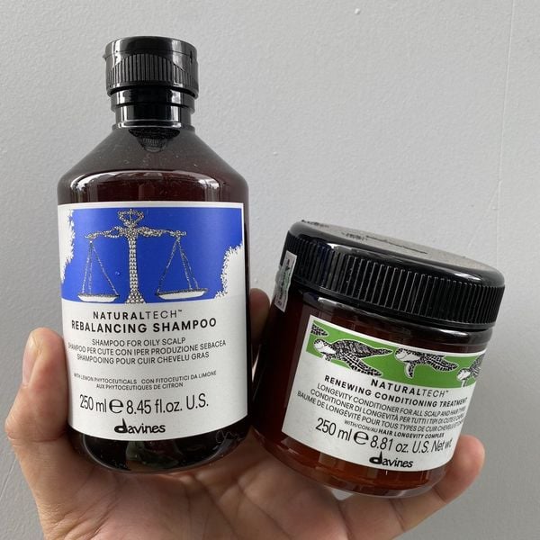 Gội xả cân bằng Da Dầu Rebalancing Davines 250mlx2 - new 2023