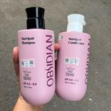 DẦU GỘI XẢ SIÊU MƯỢT TÓC (Obsidian Professional Nutripair) PINK 500mlx2 [ New ]
