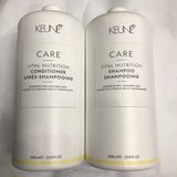 Dầu gội xả dành cho tóc khô, xốp, gãy, hư tổn Keune CARE Vital Nutrition 1000mlx2 [ New ]
