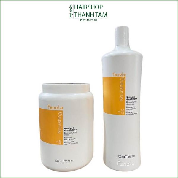 Dầu Gội và hấp phục hồi tóc hư tổn Fanola Nuti Care 1000ml/1500ml - chính hãng