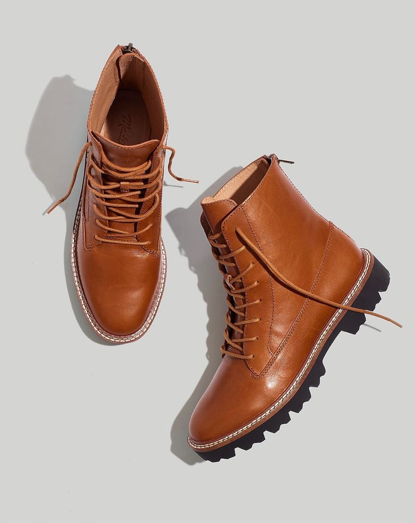 Madewell Boot Nâu cột dây