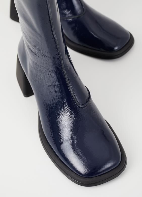 Vagabond Boots anise Xanh navy - da bóng