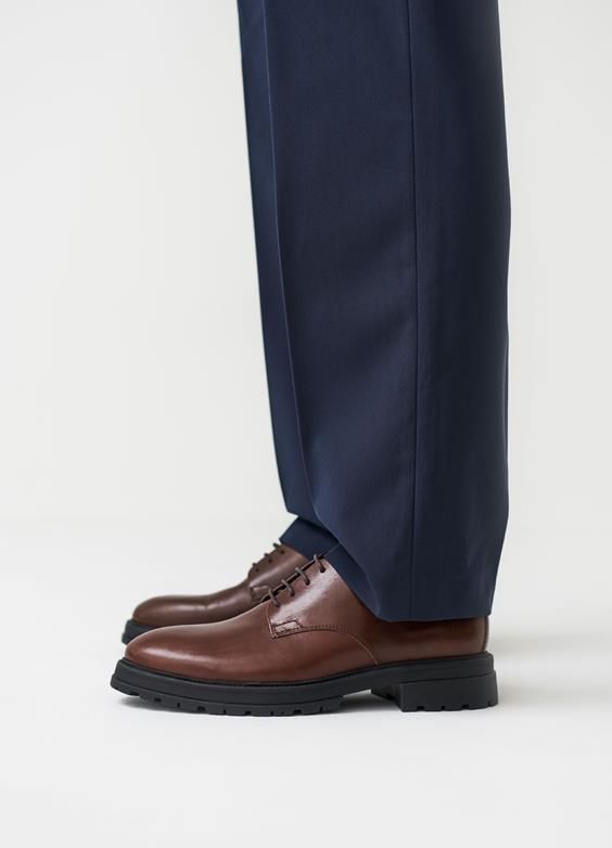Vagabond Loafer Cosmo Nâu cột dây