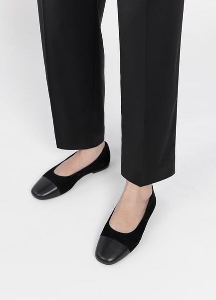  Vagabond búp bê Đen - da lộn mũi bóng 