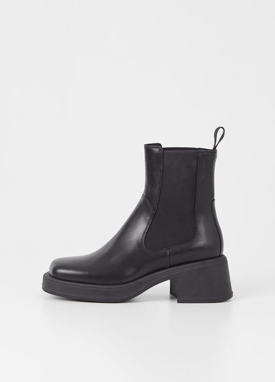 Vagabond Boots Dorah Đen - cổ thun