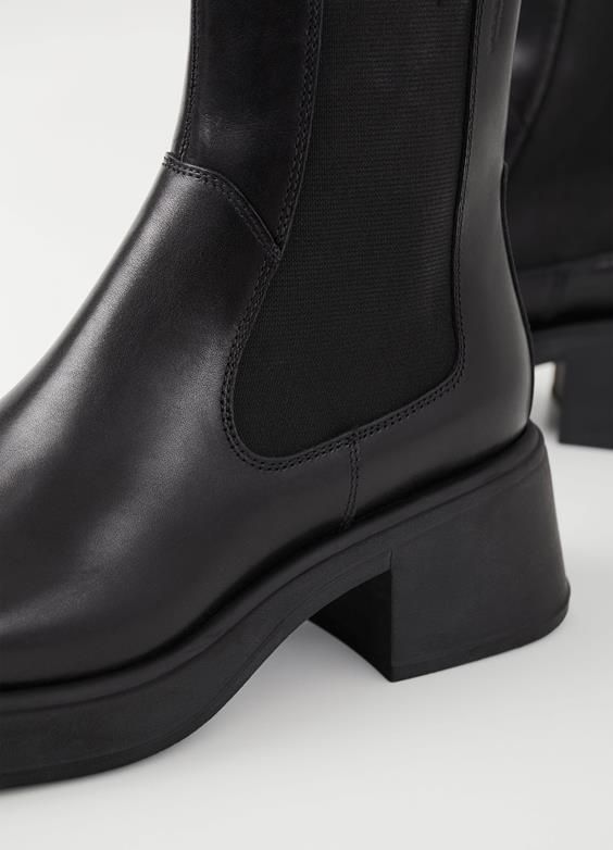 Vagabond Boots Dorah Đen - cổ thun